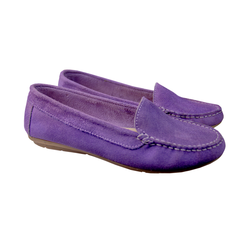 MOCASIN CHATO SARA GAMUZA LILA - DJ TOFFE