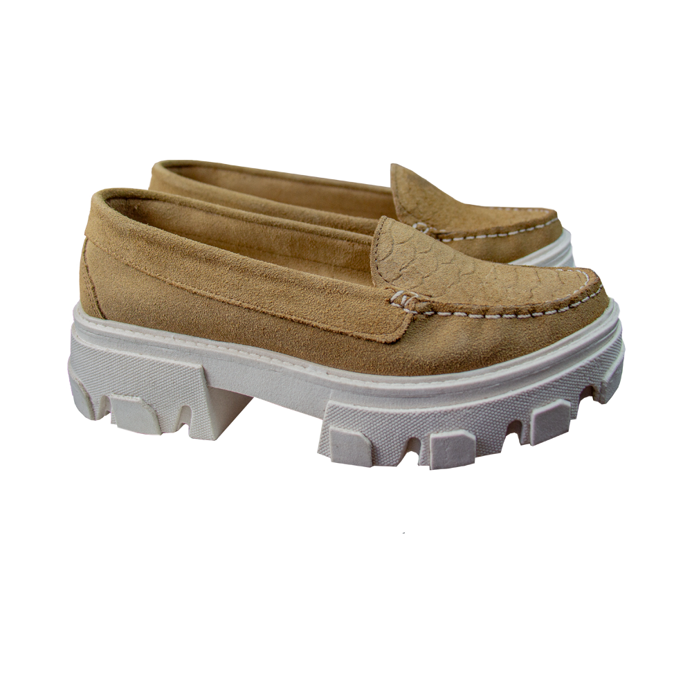 MOCASIN ESTER II GAMUZA MUZGO - CHUNKY AVELLANA