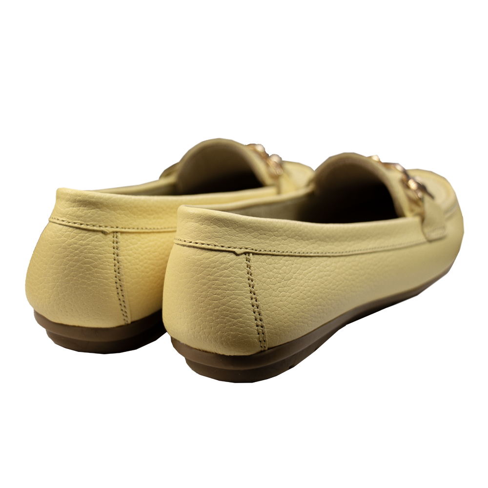 MOCASIN CHATO CADENA MANTEQUILLA