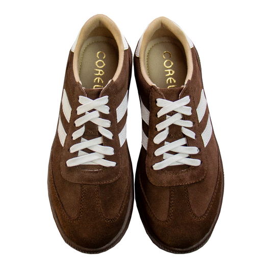 ZAPATILLA SIENA GAMUZON MARRON