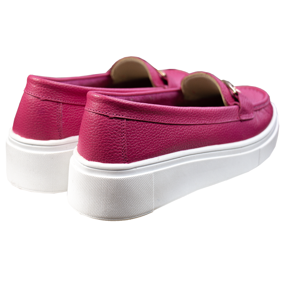 MOCASIN PLATAFORMA GIANELLA FUCSIA