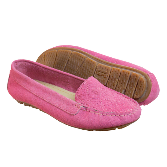 MOCASIN CHATO CLEO ROSADO - CAUCHO TOFFE