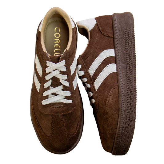 ZAPATILLA SIENA GAMUZON MARRON