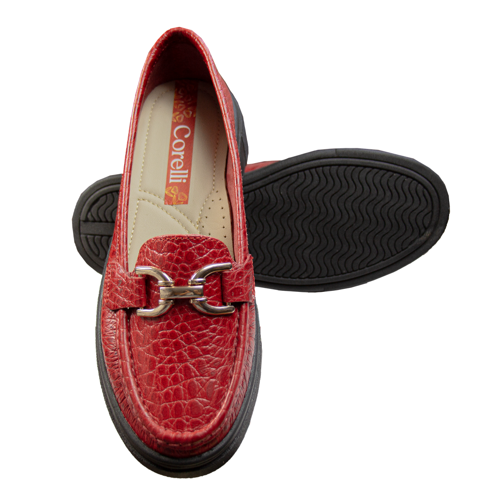 MOCASIN PLATAFORMA GIANELLA TORTUGA ROJO