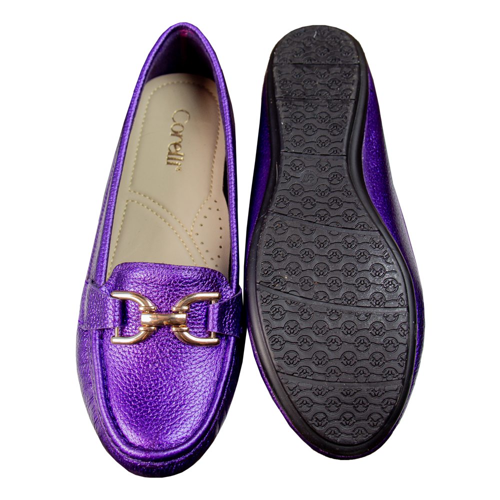 MOCASIN CHATO DOLCE FOLIA MORADO