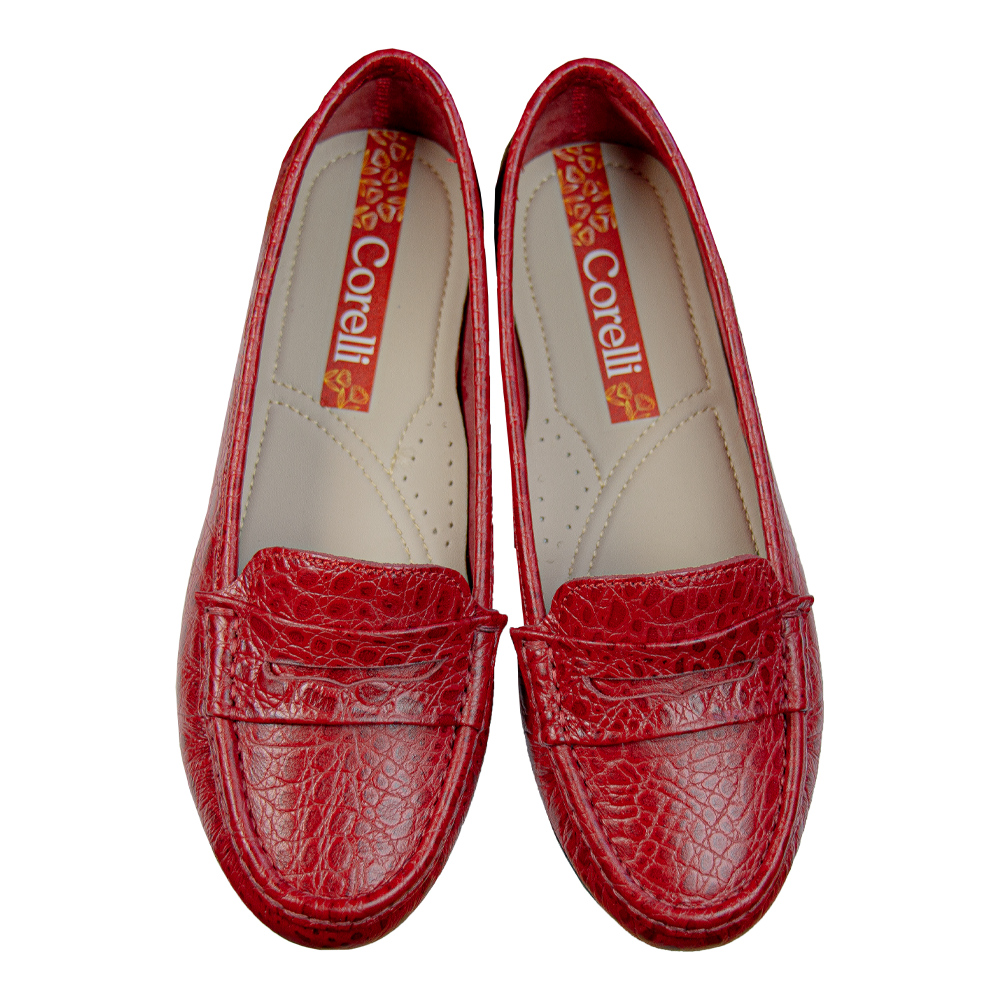 MOCASIN CHATO PRINTS TORTUGA ROJO