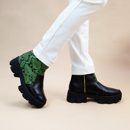 BOTIN HELENA NEGRO-PITON VERDE