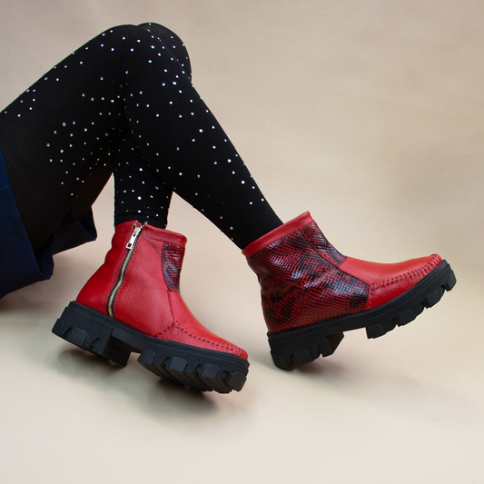 BOTIN HELENA ROJO -PITON ROJO