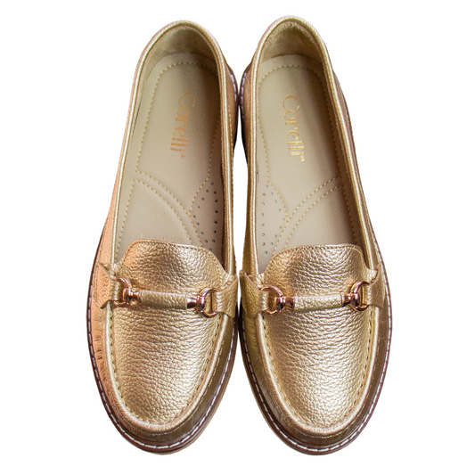 MOCASIN PLATAFORMA DANIELA FOIL EPSON PLATINO