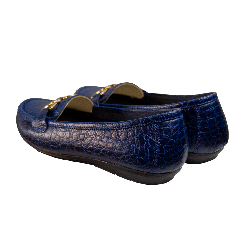 MOCASIN CHATO DOLCE TORTUGA AZUL