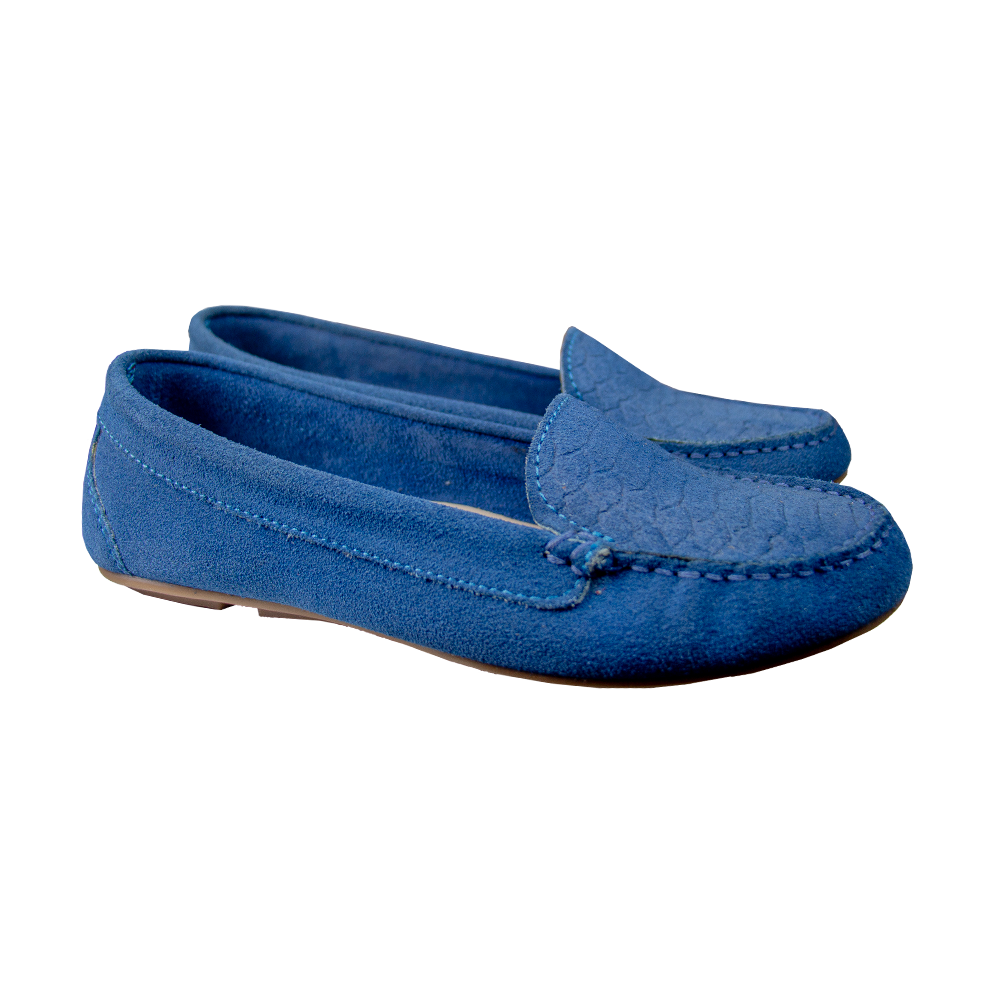 MOCASIN ESTER II GAMUZA COBALTO - VALE ARCO TOFFE