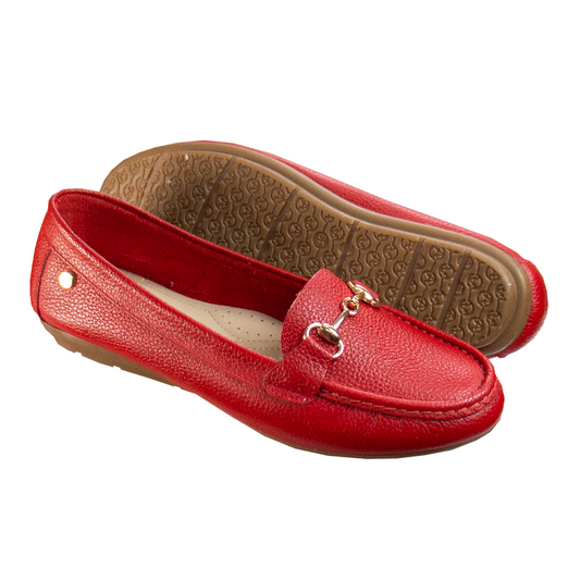 MOCASIN CHATO GUCCI ROJO