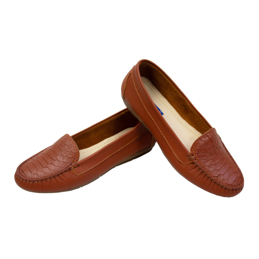 MOCASIN CHATO ESTER II LISO COBRE