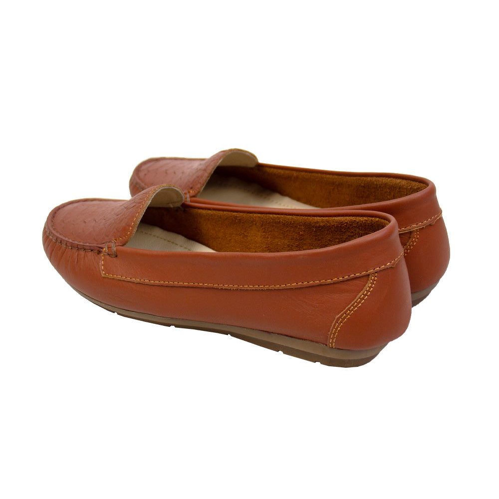 MOCASIN CHATO ESTER II LISO COBRE