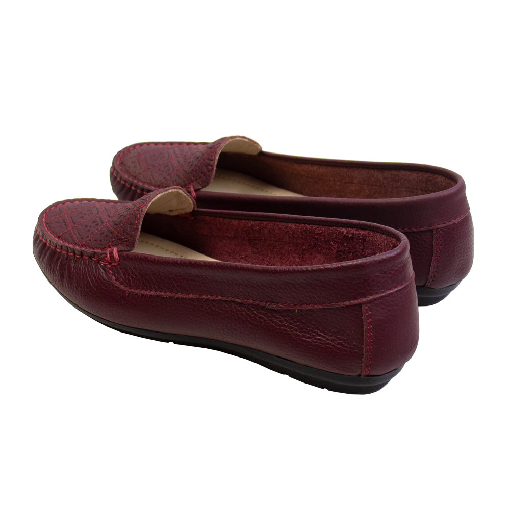 MOCASIN CHATO CLEO VINO-DJ NEGRO