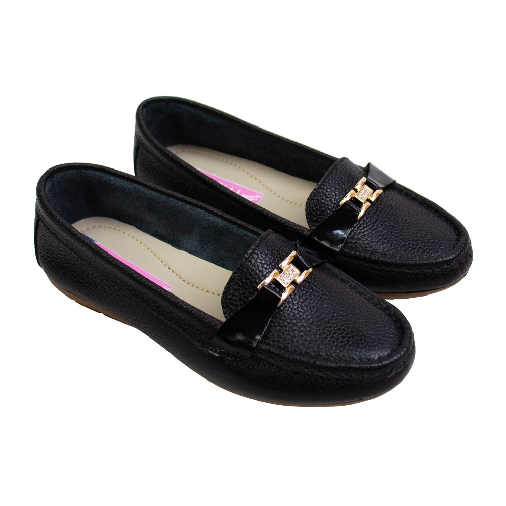 MOCASIN CHATO ANISA NEGRO