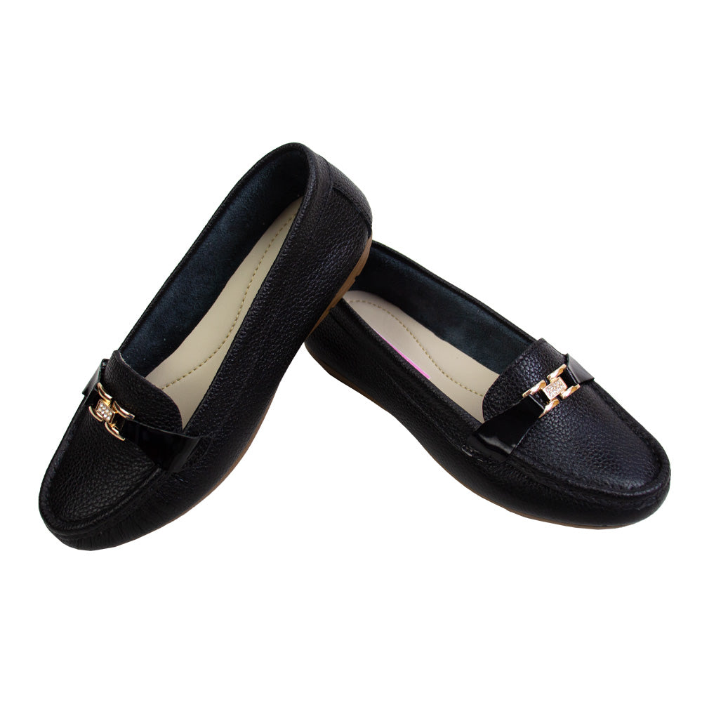 MOCASIN CHATO ANISA NEGRO