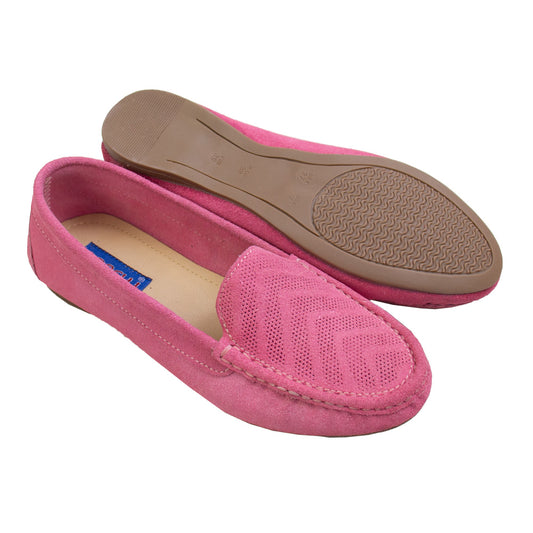 MOCASIN CHATO  KATE II GAMUZA  ROSADO