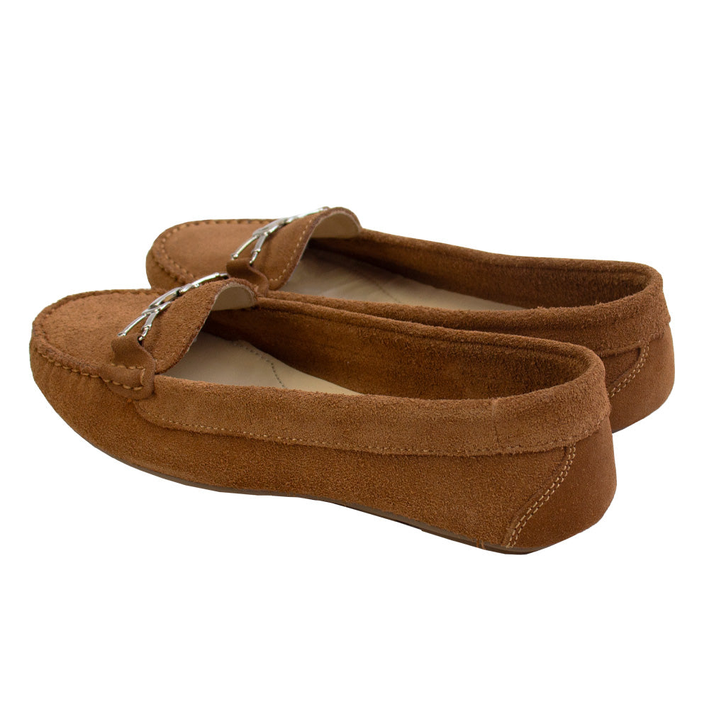 MOCASIN CHATO CORBATA GAMUZA HABANO-VALE ARCO TOFE