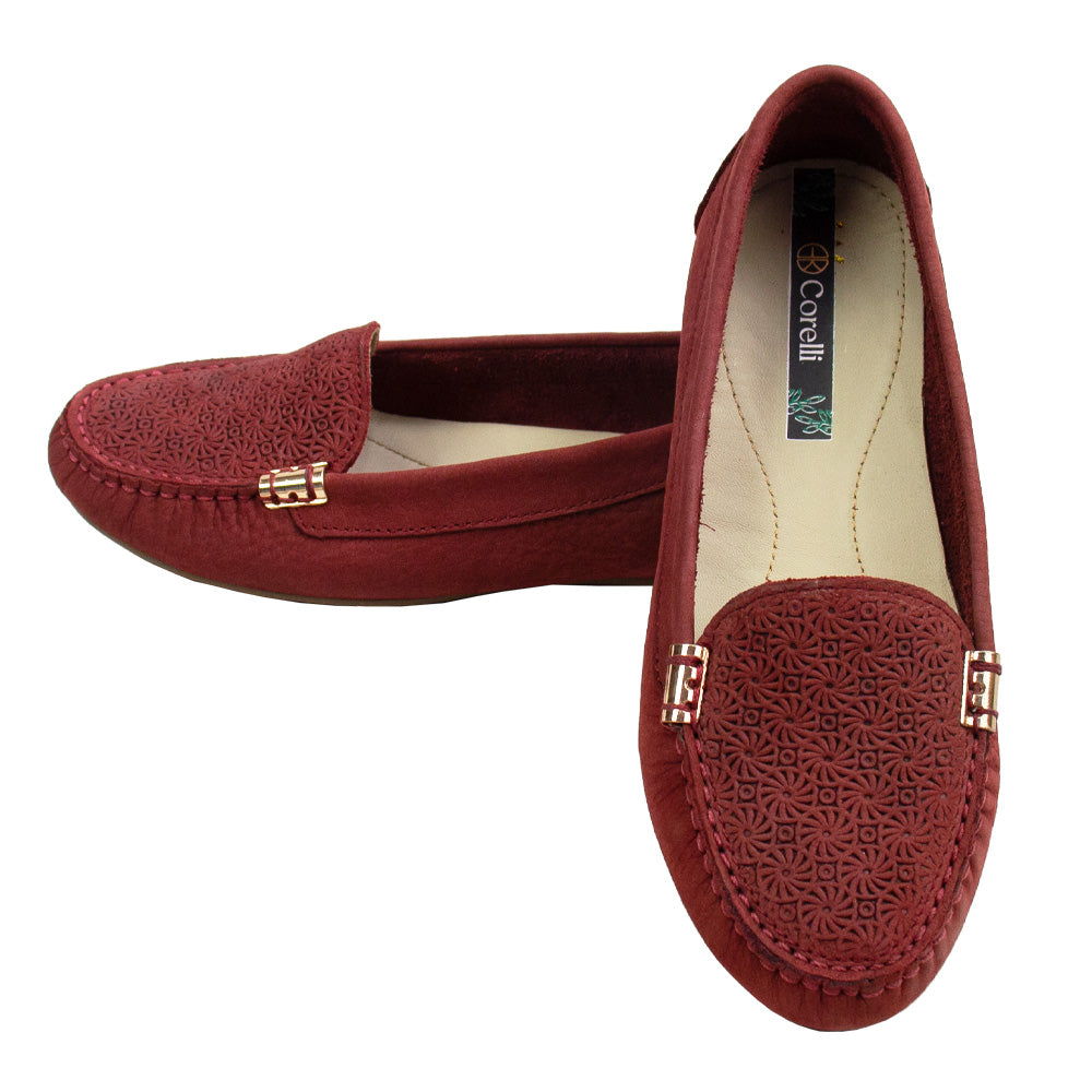 MOCASIN CHATO PAULA II NOBUK VINO