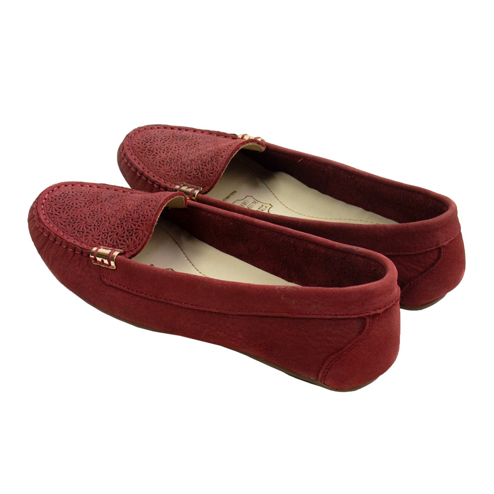 MOCASIN CHATO PAULA II NOBUK VINO