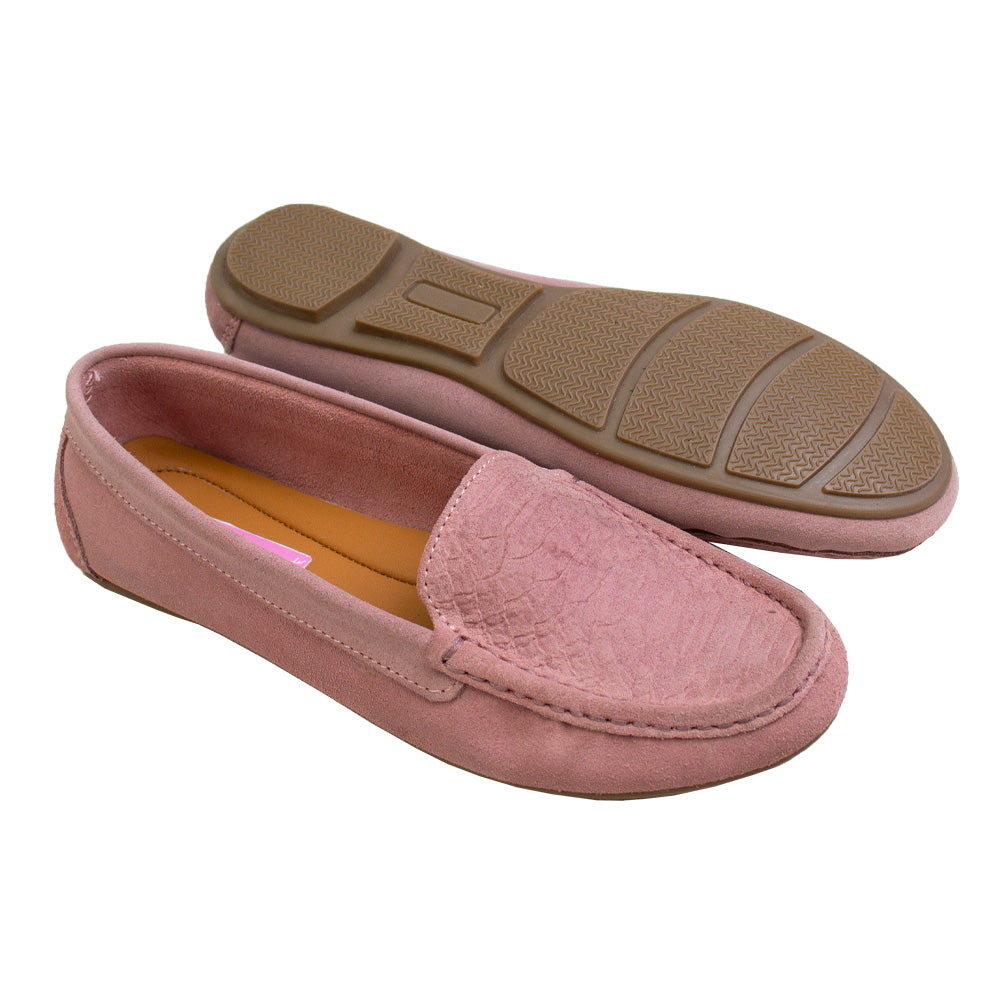 MOCASIN ESTER II   GAMUZA   PALO ROSA -