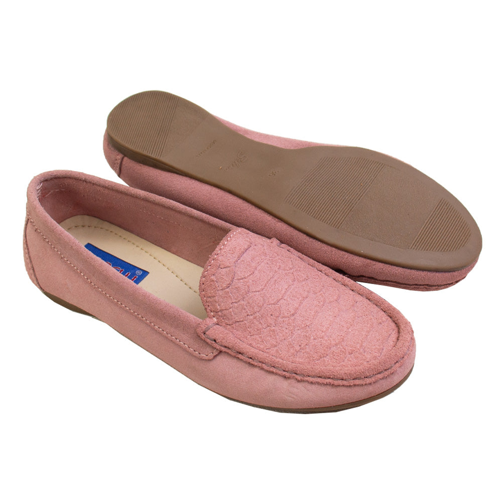 MOCASIN ESTER II   GAMUZA   PALO ROSA -