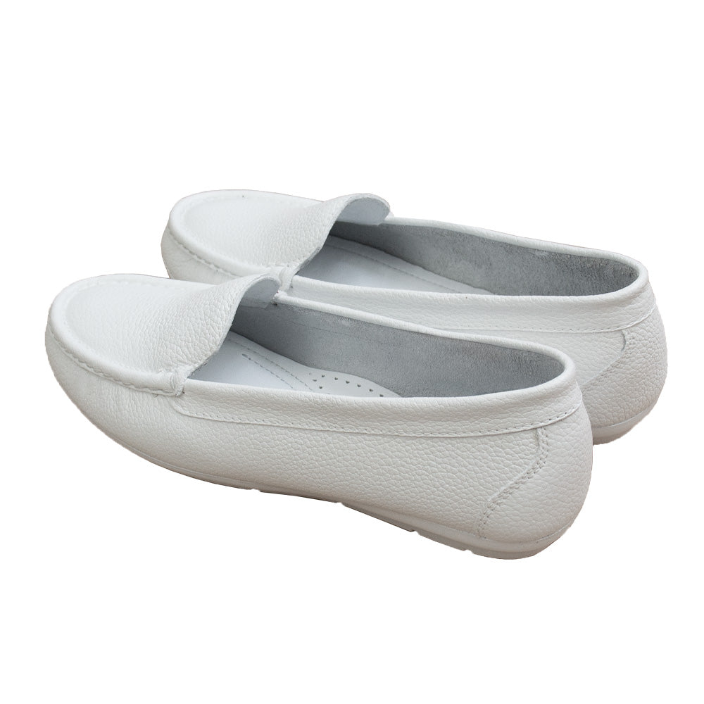 MOCASIN CHATO KATE II BLANCO LLANO