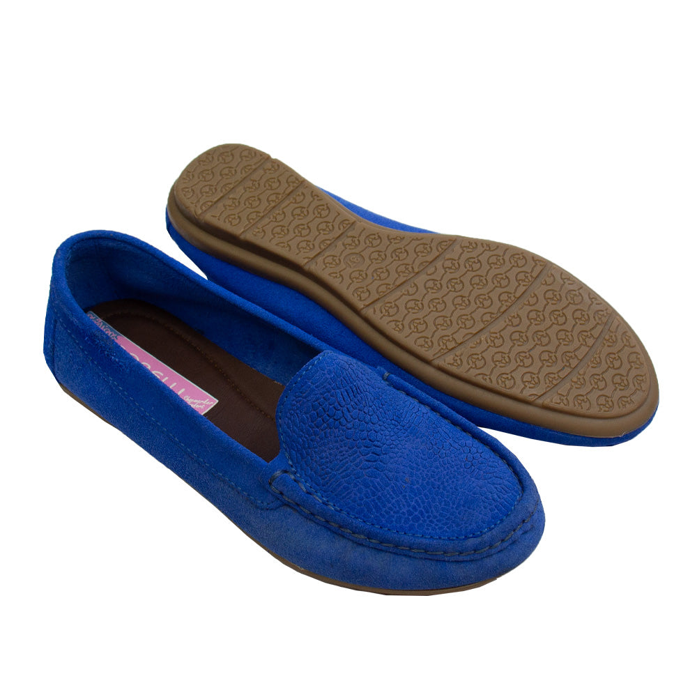 MOCASIN CHATO GINA GAMUZA AZULINO-DJ TOFE