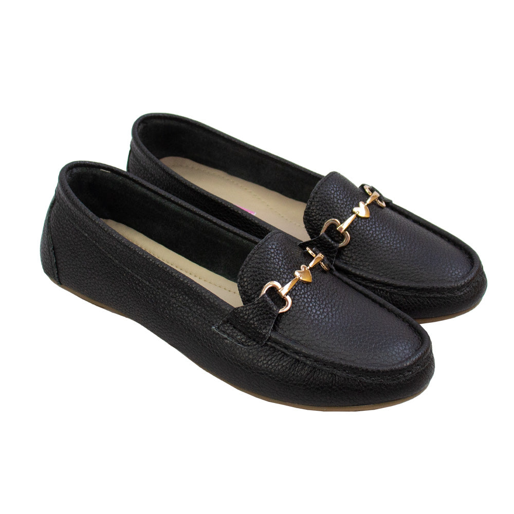 MOCASIN CHATO LOVE NEGRO
