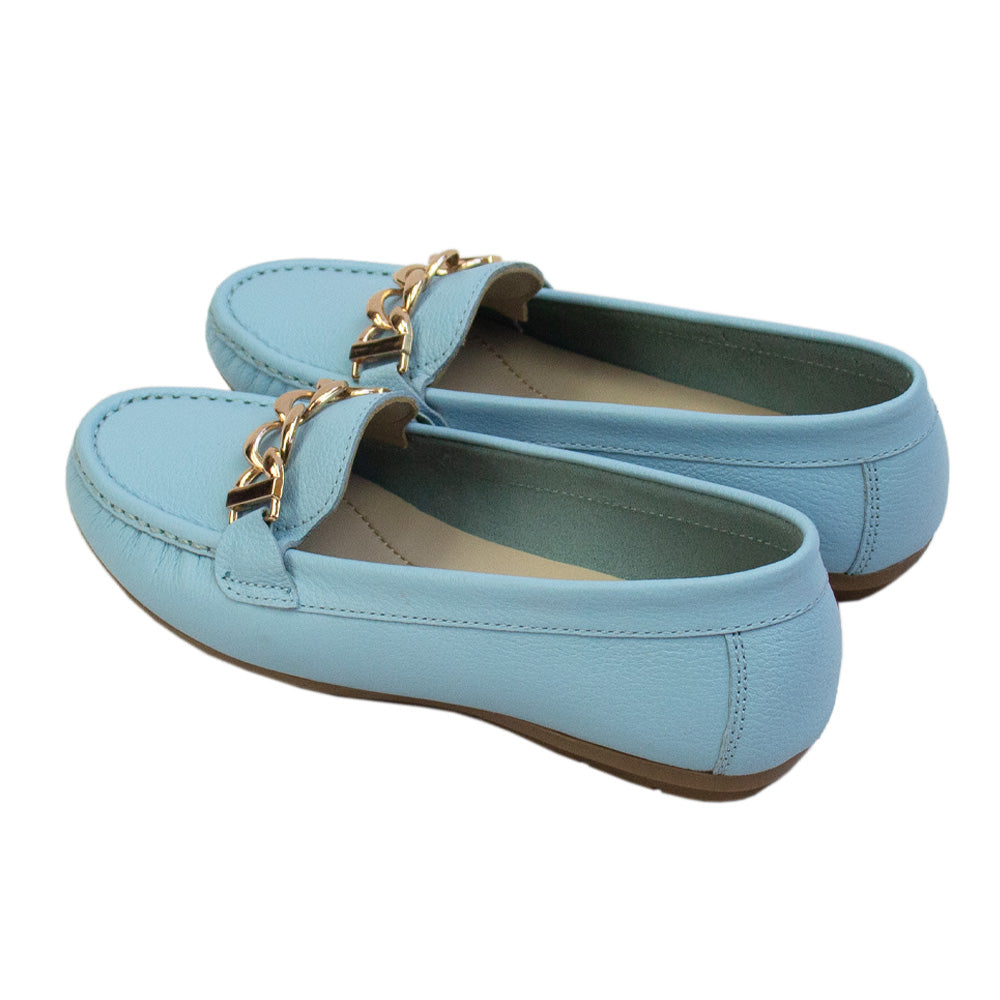 MOCASIN CHATO CADENA CIELO