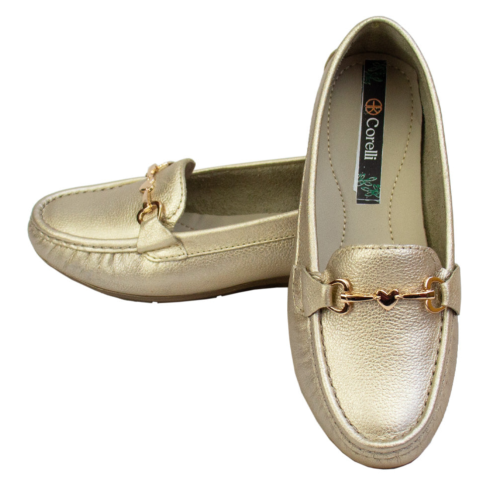 MOCASIN CHATO LOVE PLATINO