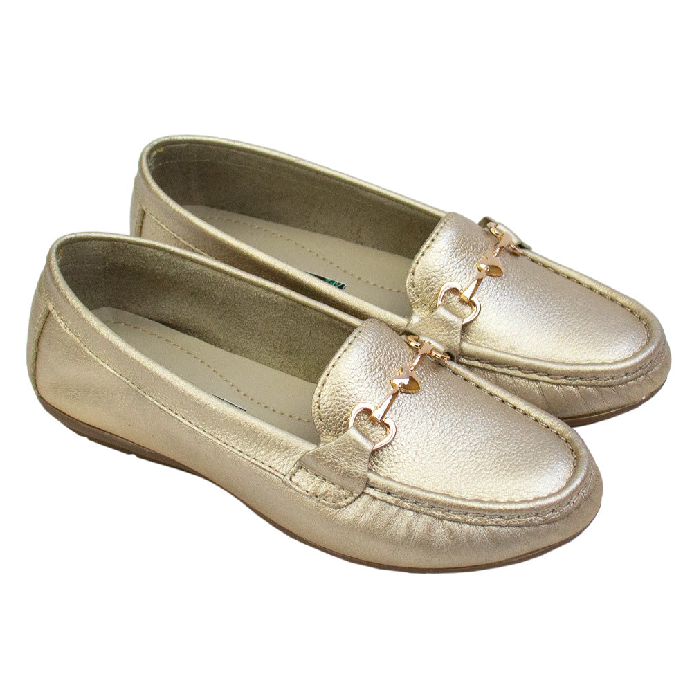 MOCASIN CHATO LOVE PLATINO