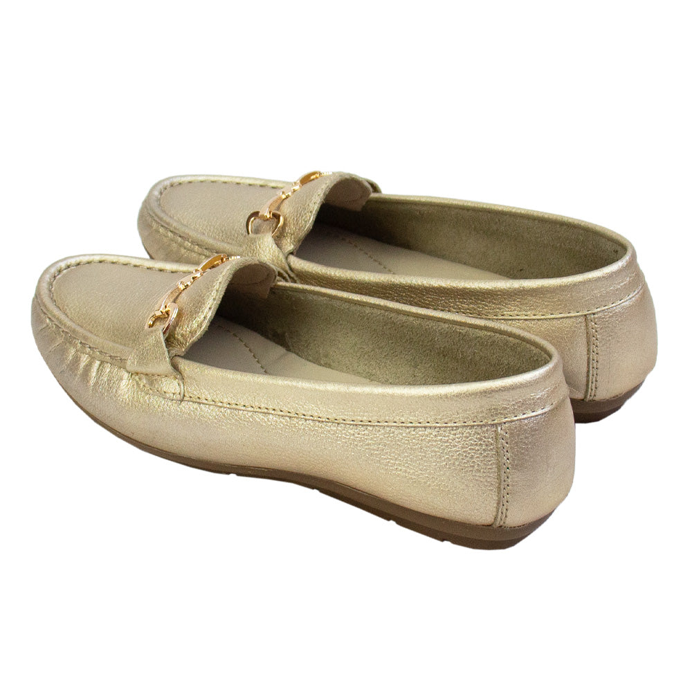 MOCASIN CHATO LOVE PLATINO