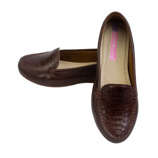 MOCASIN CHATO  ESTER II LISO MARRON