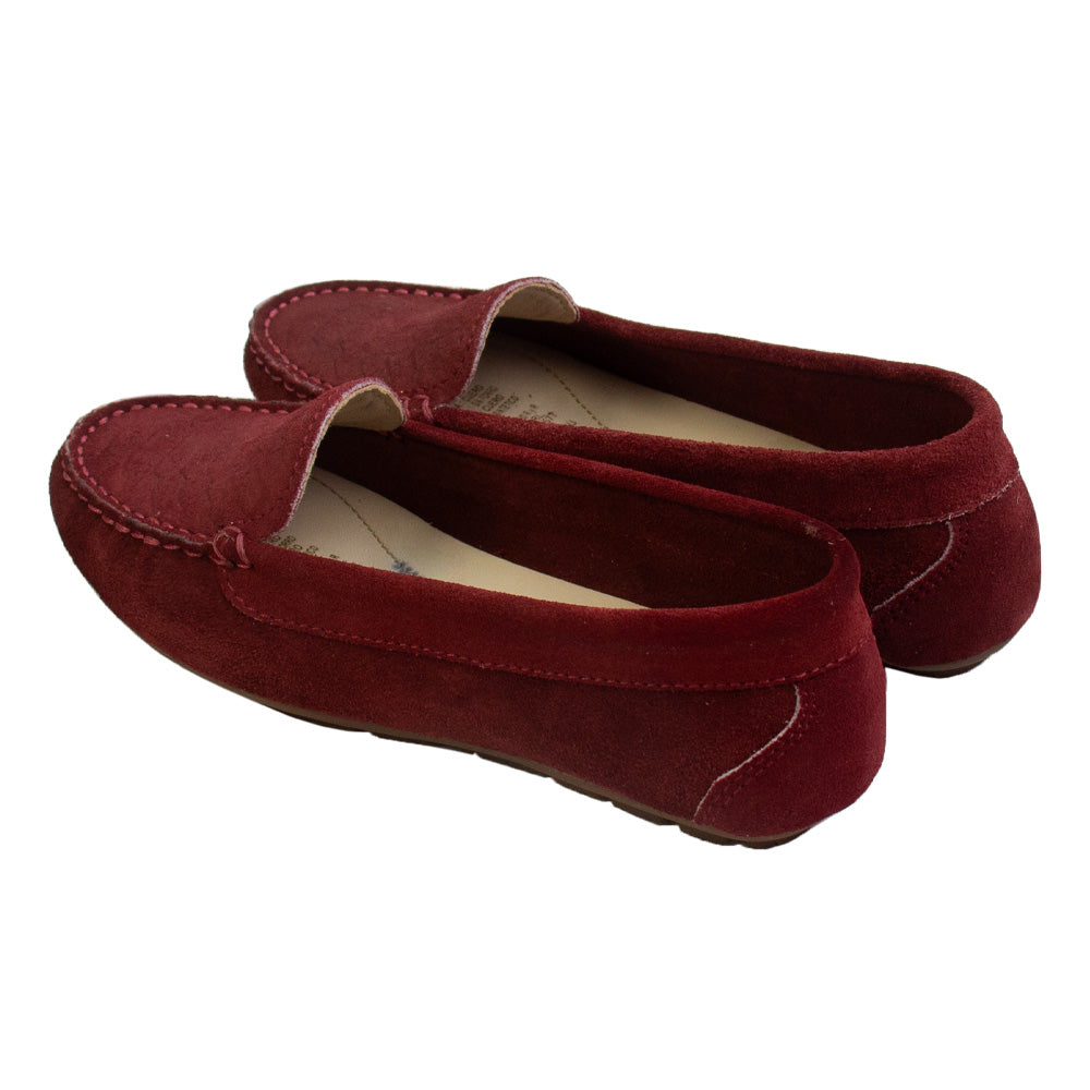 MOCASIN ESTER II GAMUZA VINO-CAUCHO TOFE