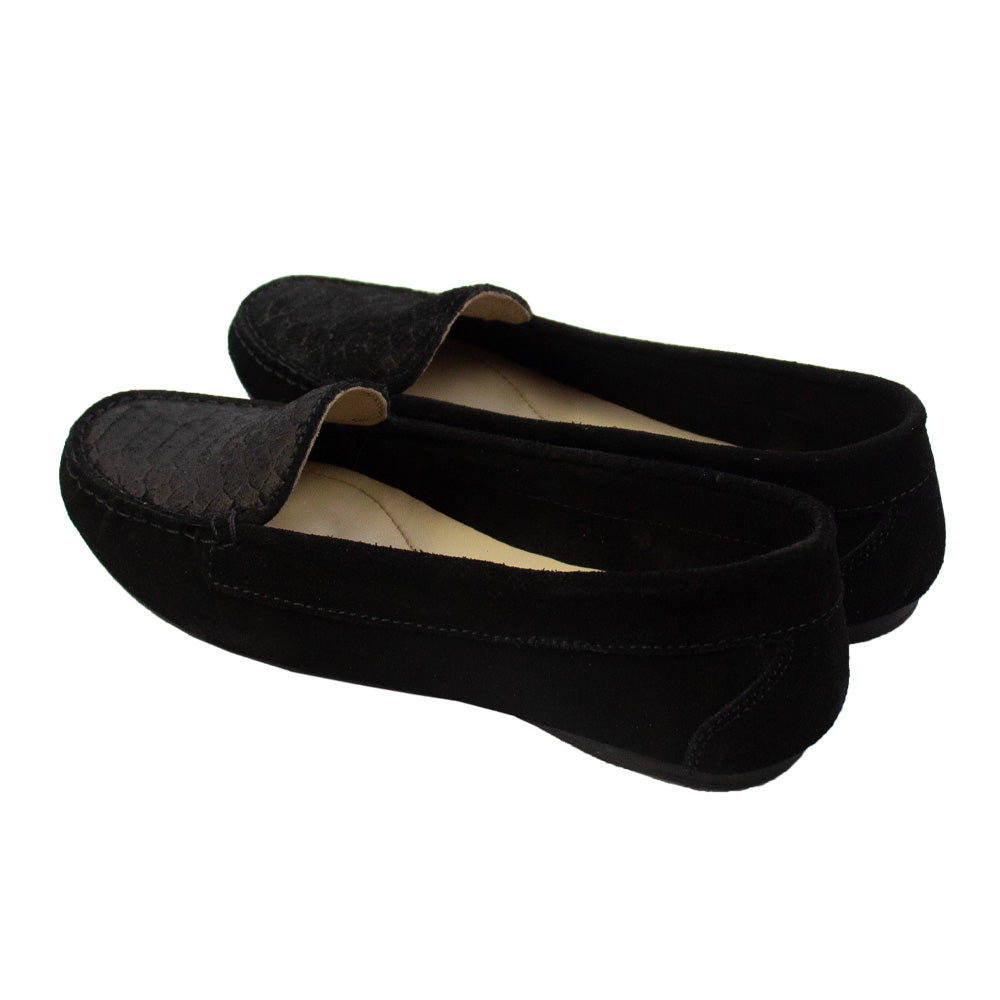 MOCASIN ESTER II GAMUZA NEGRO
