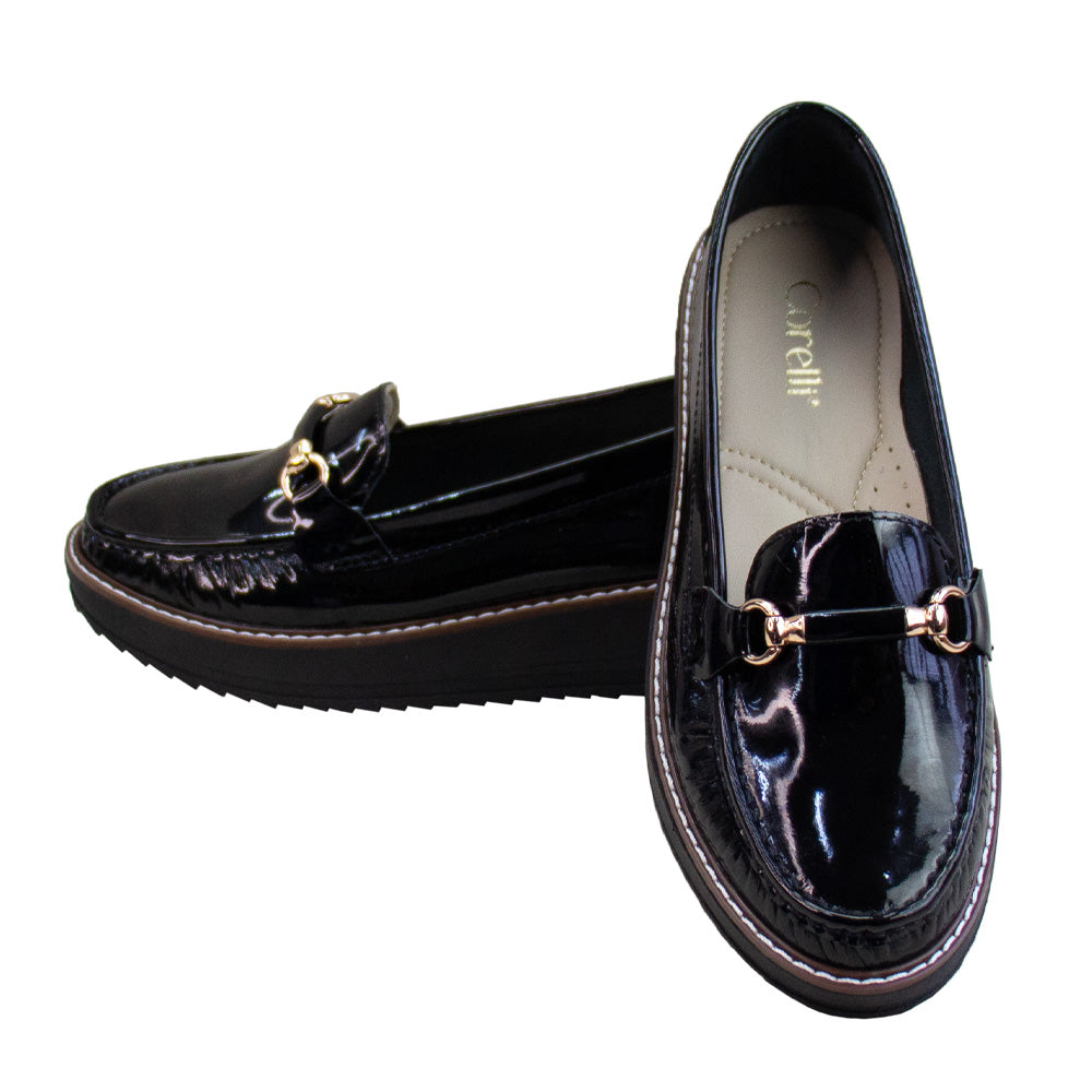 MOCASIN PLATAFORMA DANIELA CHAROL NEGRO