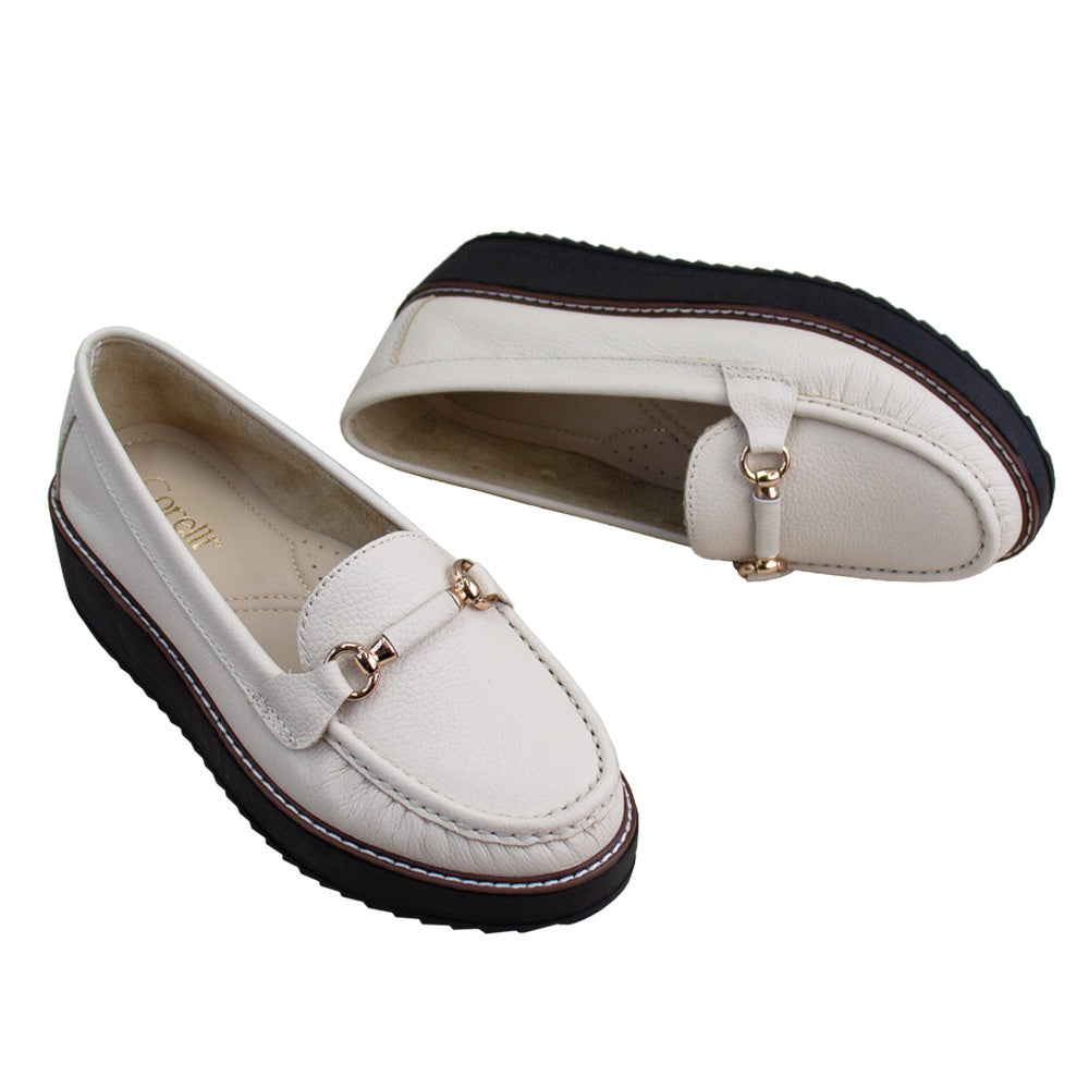 MOCASIN PLATAFORMA DANIELA VAINILLA