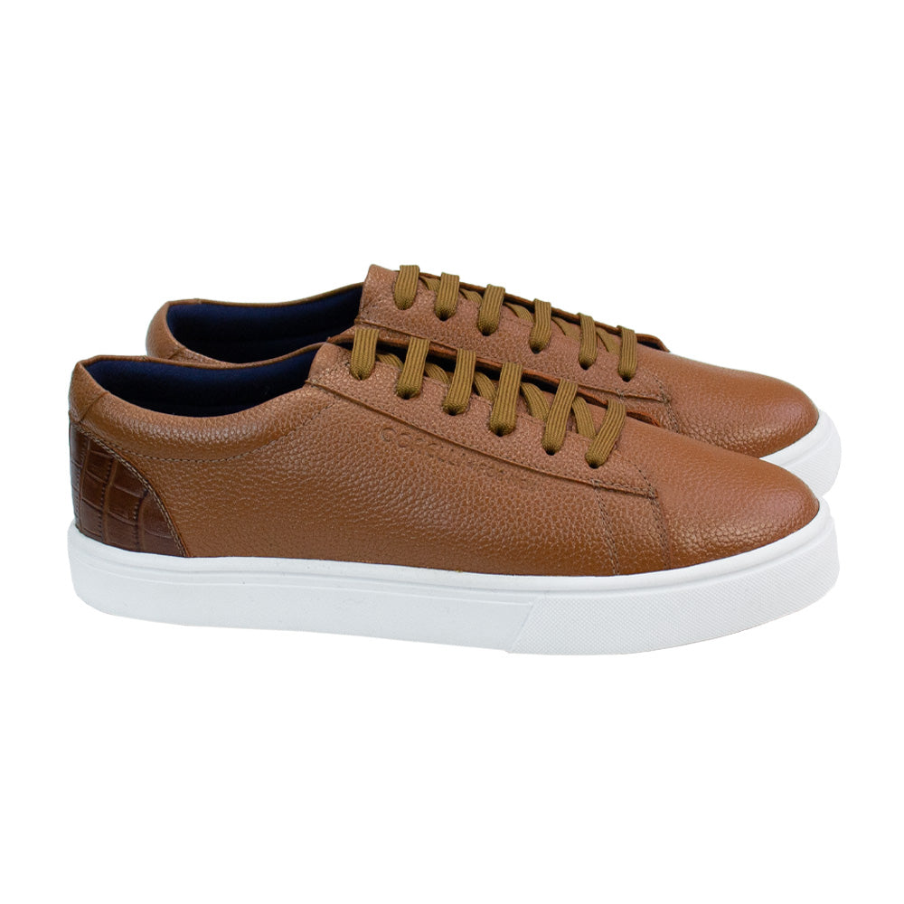 ZAPATILLA XAVI NATURAL-CROCO COBRE