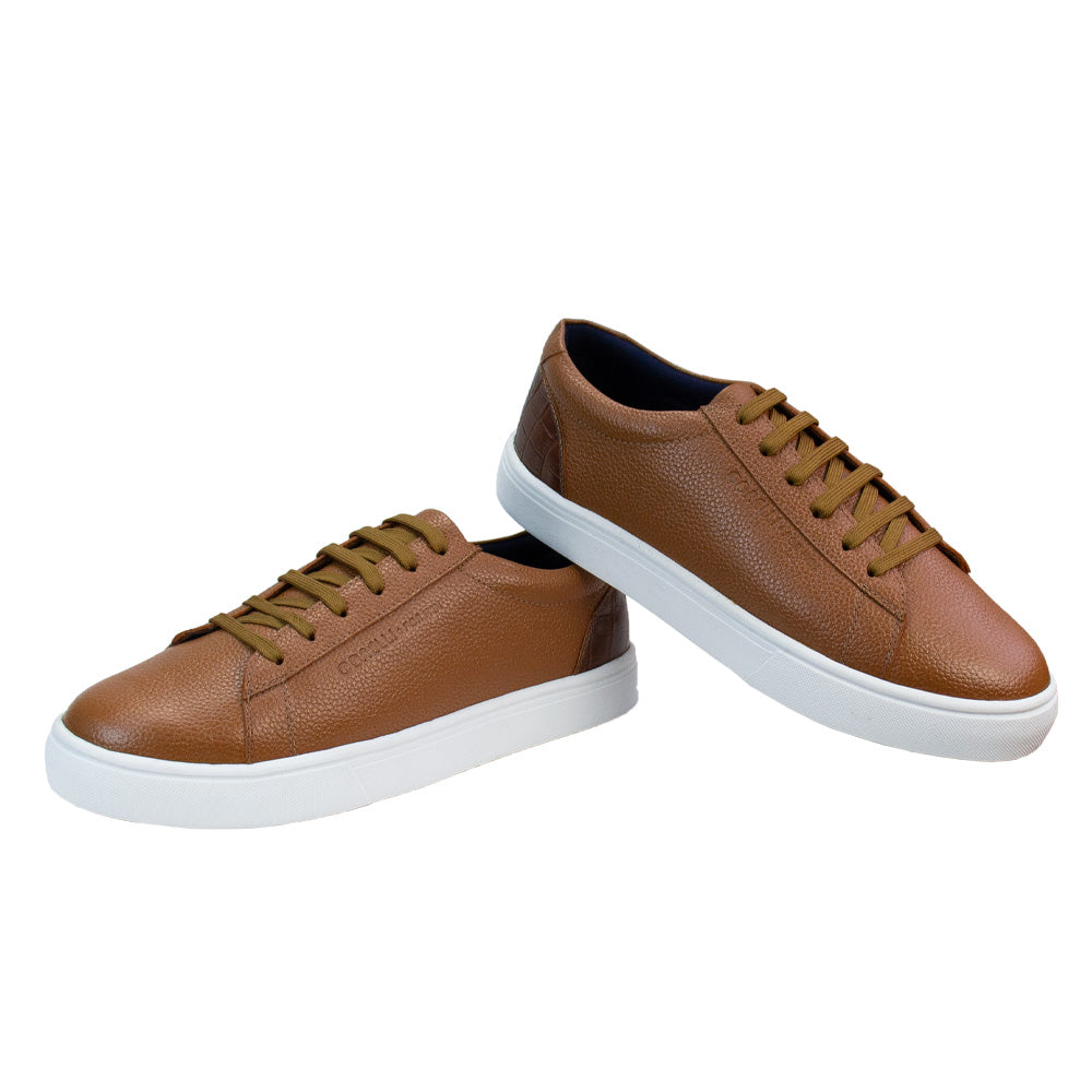 ZAPATILLA XAVI NATURAL-CROCO COBRE