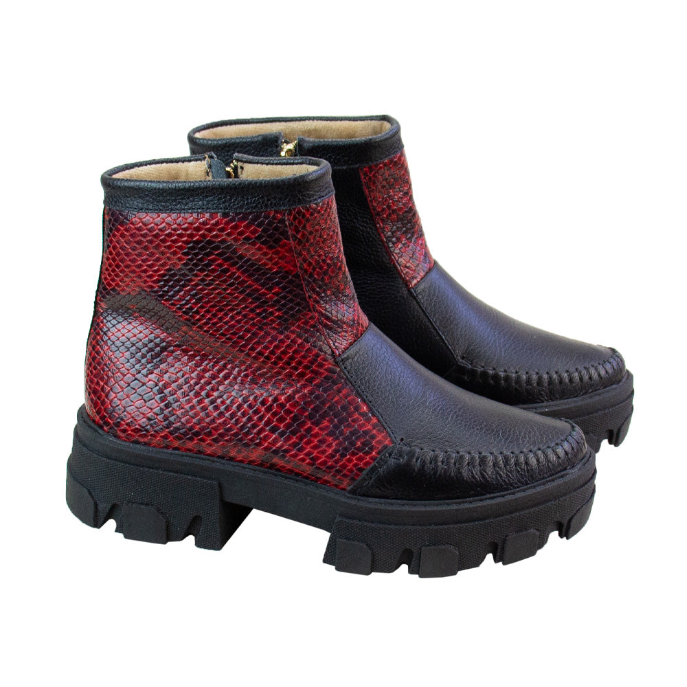 BOTIN HELENA NEGRO -PITON ROJO
