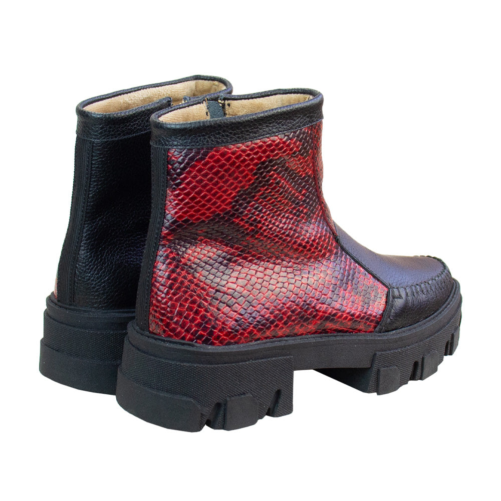 BOTIN HELENA NEGRO -PITON ROJO