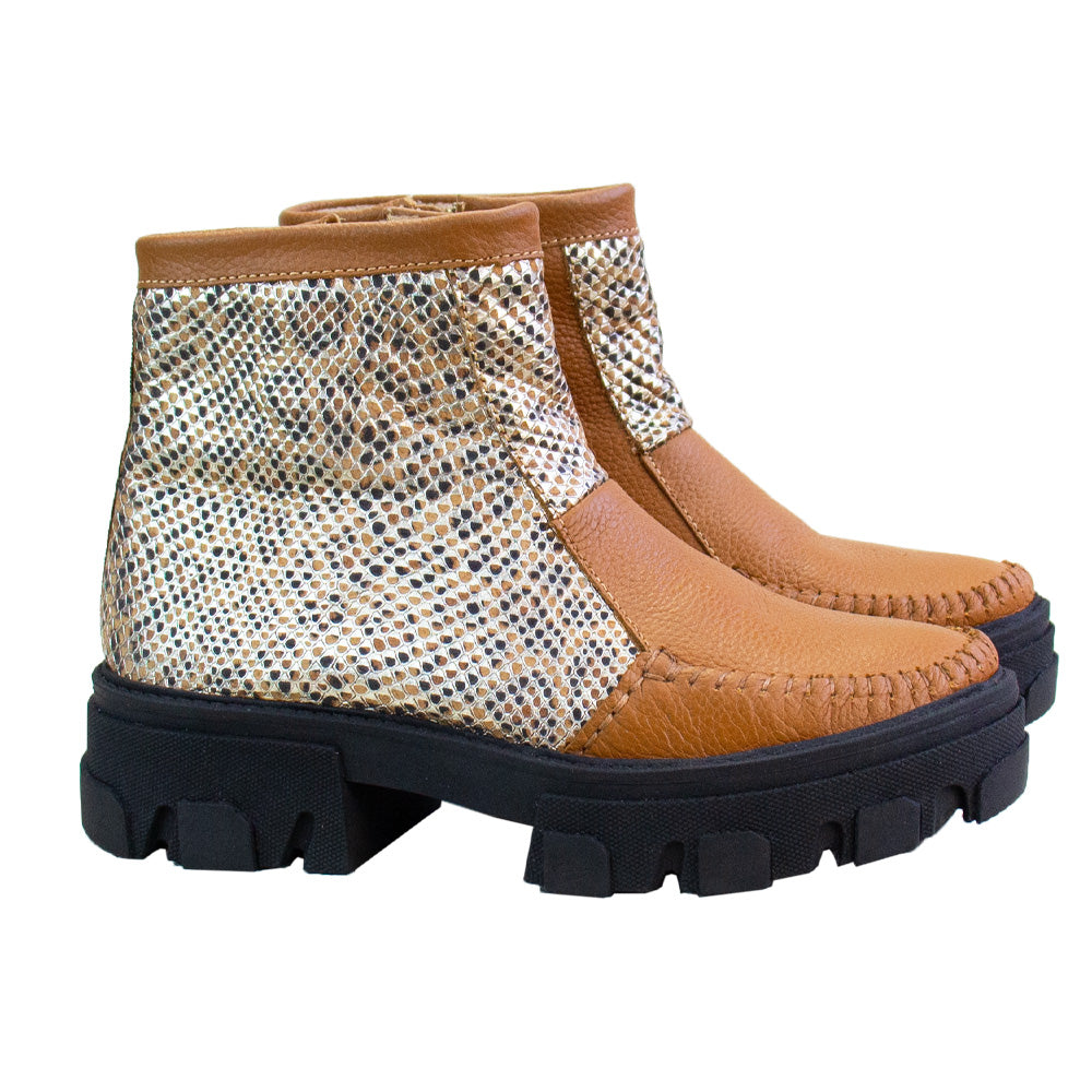 BOTIN HELENA NATURAL -SERPIENTE