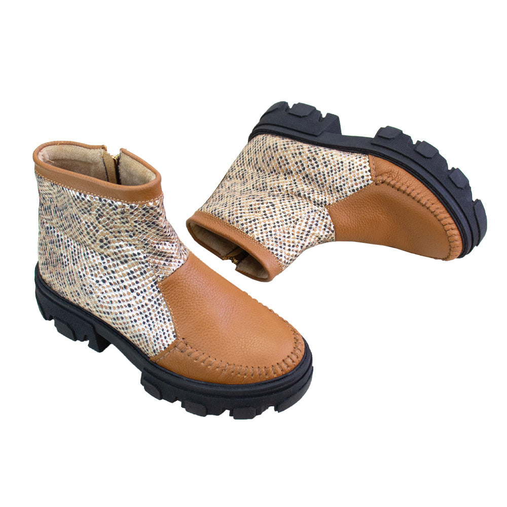 BOTIN HELENA NATURAL -SERPIENTE
