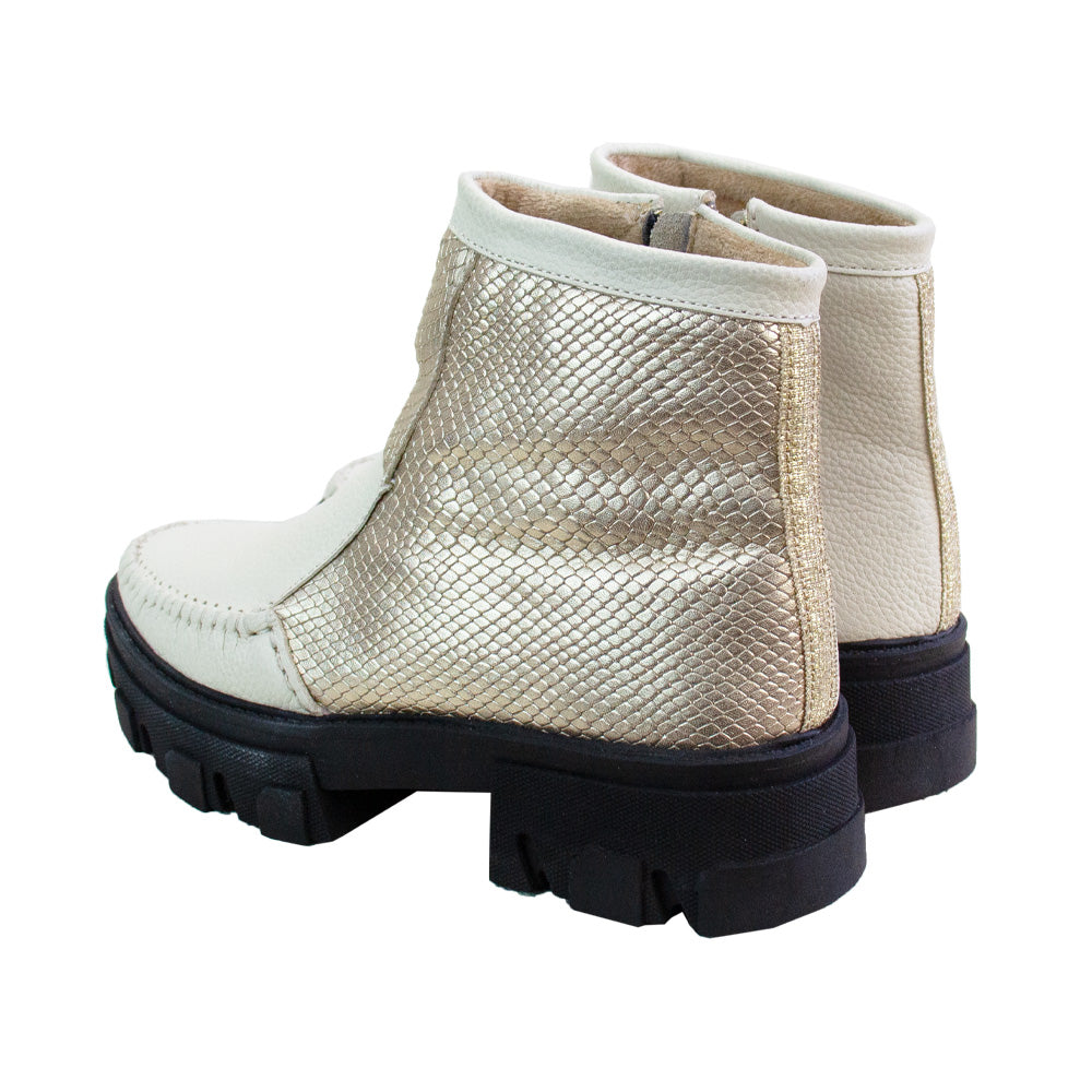 BOTIN HELENA VAINILLA-PITON PLATINO