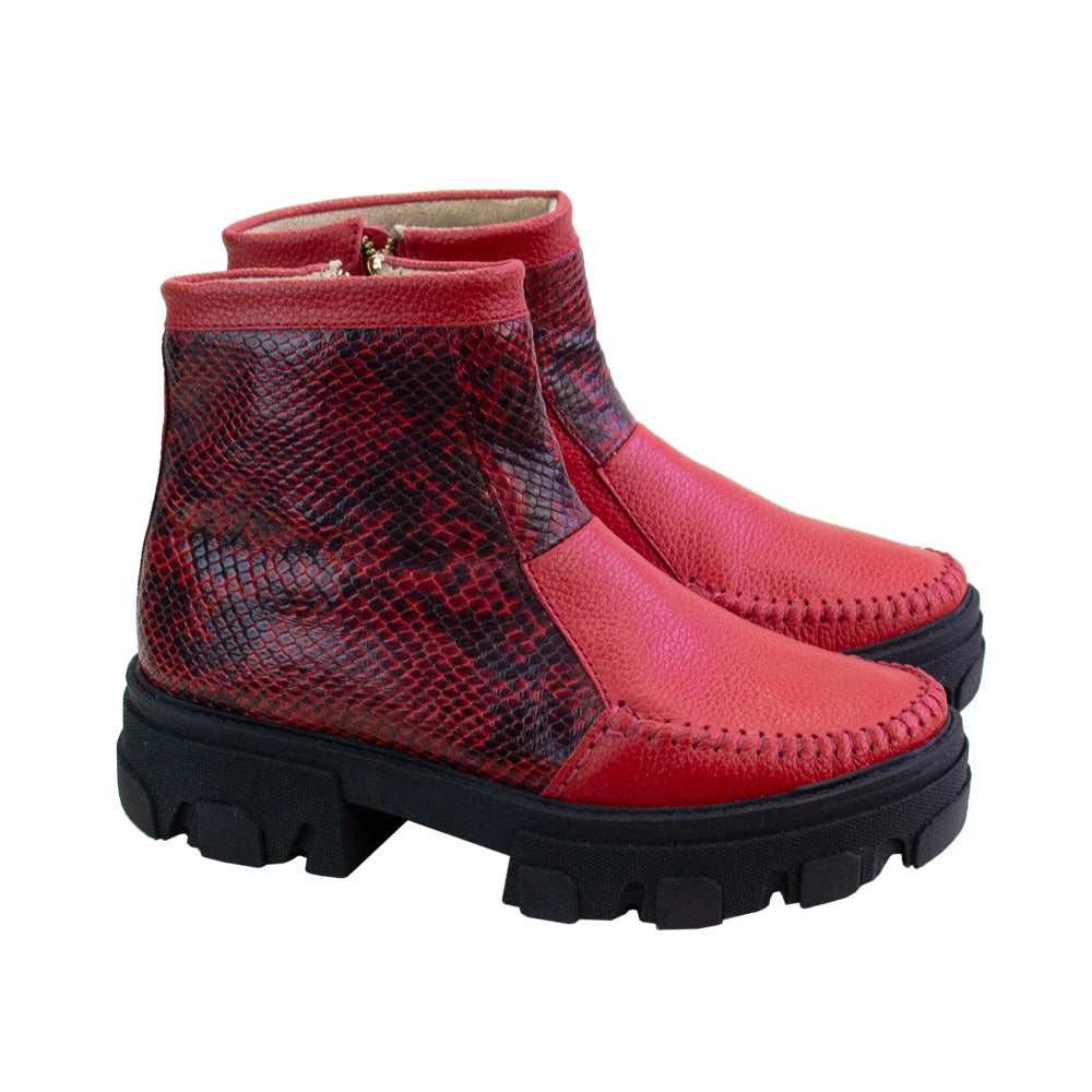 BOTIN HELENA ROJO -PITON ROJO