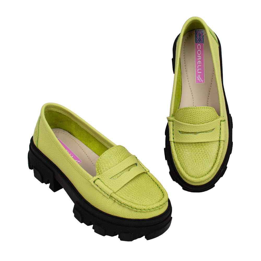 MOCASIN CHUNKY PLATAFORMA ITALIA LIMON