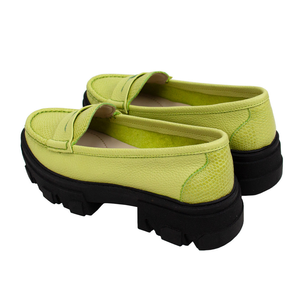 MOCASIN CHUNKY PLATAFORMA ITALIA LIMON