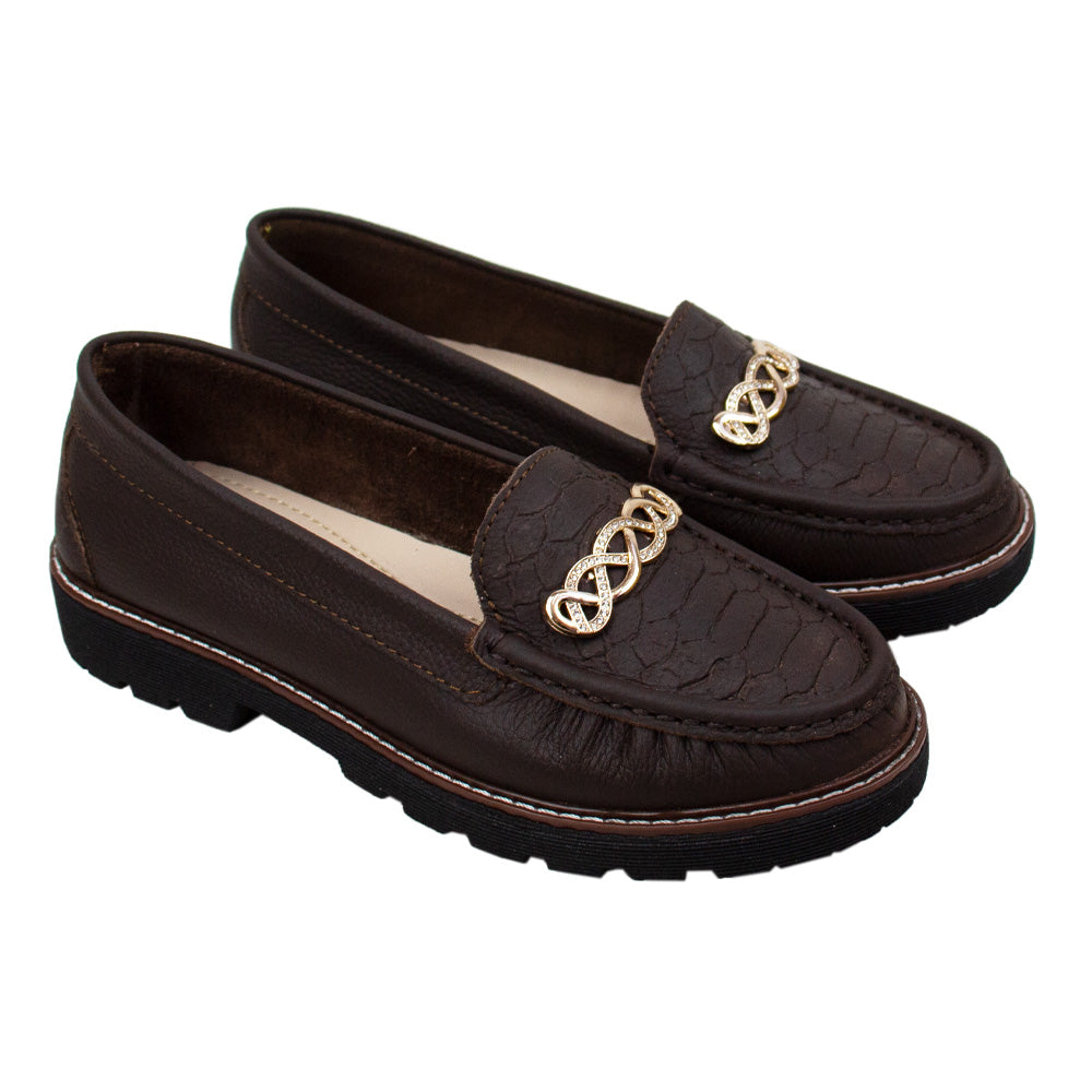 MOCASIN PLATAFORMA CHIARA MARRON